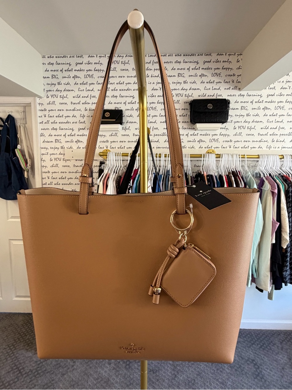NWT kate spade Tessa smooth leather Tote with Key Pouch